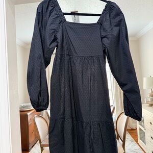 Universal Thread Black Long Sleeve Dress